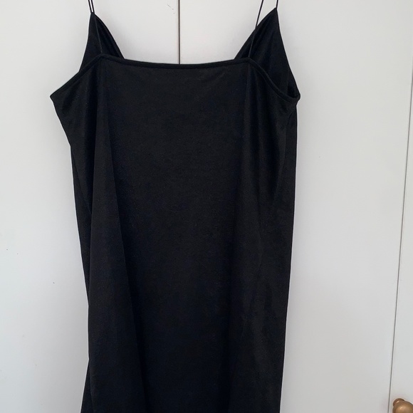 black satin slip dress - Picture 4 of 4